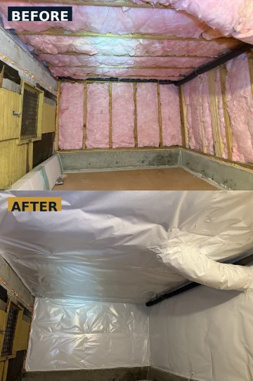 Vapor barrier installation